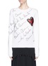 Main View - Click To Enlarge - OSCAR DE LA RENTA - Logo heart embellished sweater