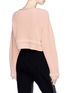 Back View - Click To Enlarge - T BY ALEXANDER WANG - Wide neck chunky trim cropped sweater