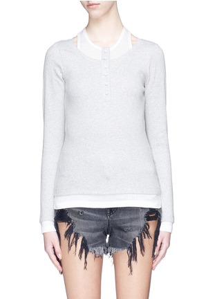 Main View - Click To Enlarge - T BY ALEXANDER WANG - Tank layered sweater