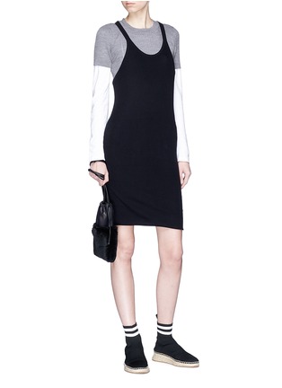 Figure View - Click To Enlarge - T BY ALEXANDER WANG - Layered knit tank dress