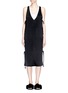 Main View - Click To Enlarge - T BY ALEXANDER WANG - Racerback underlay tie heavy draped satin dress