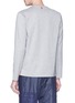 Back View - Click To Enlarge - THOM BROWNE  - Stripe trim long sleeve T-shirt