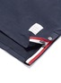 Detail View - Click To Enlarge - THOM BROWNE  - Stripe trim long sleeve T-shirt
