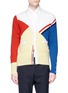 Main View - Click To Enlarge - THOM BROWNE  - Colourblock cashmere rib knit cardigan