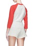 Back View - Click To Enlarge - T BY ALEXANDER WANG - Colourblock twist front T-shirt