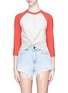 Main View - Click To Enlarge - T BY ALEXANDER WANG - Colourblock twist front T-shirt