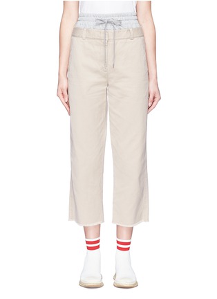 Main View - Click To Enlarge - T BY ALEXANDER WANG - French terry waist panel chinos