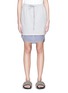 Main View - Click To Enlarge - T BY ALEXANDER WANG - Stripe shirt-tail sweat skirt