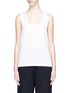 Main View - Click To Enlarge - T BY ALEXANDER WANG - Knot strap matte back satin tank top