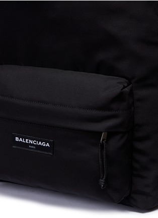  - BALENCIAGA - 'Explorer' logo patch canvas backpack
