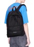 Figure View - Click To Enlarge - BALENCIAGA - 'Explorer' logo patch canvas backpack