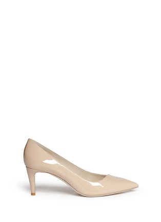 Main View - Click To Enlarge - GIORGIO ARMANI SHOES - Slant vamp patent leather pumps