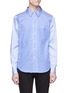 Main View - Click To Enlarge - LOUSY X LANE CRAWFORD - 'The Blues' embroidered stripe shirt