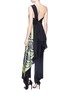 Back View - Click To Enlarge - DRIES VAN NOTEN - 'Cremy' scarf drape crepe one-shoulder top