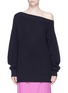 Main View - Click To Enlarge - DRIES VAN NOTEN - One-shoulder oversized sweater