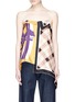 Main View - Click To Enlarge - DRIES VAN NOTEN - Graphic print scarf patchwork camisole top