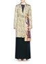 Main View - Click To Enlarge - DRIES VAN NOTEN - Scarf panel graphic jacquard robe jacket
