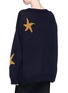 Back View - Click To Enlarge - DRIES VAN NOTEN - Star intarsia oversized sweater