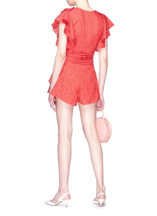 Figure View - Click To Enlarge - C/MEO COLLECTIVE - 'More to Give' ruffle wrap playsuit