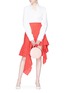 Figure View - Click To Enlarge - C/MEO COLLECTIVE - 'More to Give' asymmetric ruffle skirt