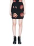 Main View - Click To Enlarge - ALEXANDER MCQUEEN - Rose jacquard knit skirt
