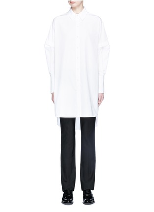 Main View - Click To Enlarge - ALEXANDER MCQUEEN - Detachable sleeve oversized shirt