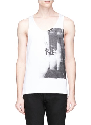 Main View - Click To Enlarge - CALVIN KLEIN 205W39NYC - 'Little Electric Chair' print tank top