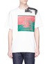 Main View - Click To Enlarge - CALVIN KLEIN 205W39NYC - 'Little Electric Chair' mix print T-shirt