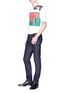 Figure View - Click To Enlarge - CALVIN KLEIN 205W39NYC - 'Little Electric Chair' mix print T-shirt
