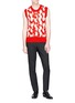Figure View - Click To Enlarge - CALVIN KLEIN 205W39NYC - 'Wave' intarsia sleeveless sweater