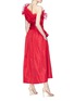Figure View - Click To Enlarge - STELLA MCCARTNEY - Ruffle one-shoulder taffeta dress