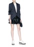 Figure View - Click To Enlarge - STELLA MCCARTNEY - 'Anika' tiered ruffle alter nappa mini skirt