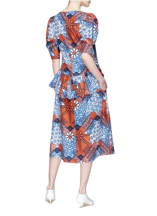 Figure View - Click To Enlarge - STELLA MCCARTNEY - Ankara print peplum dress