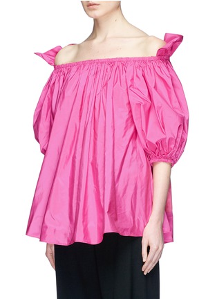 Detail View - Click To Enlarge - STELLA MCCARTNEY - 'Michelle' off-shoulder taffeta top