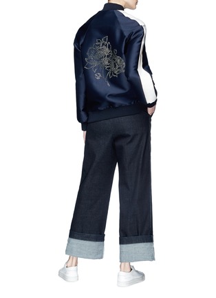 Figure View - Click To Enlarge - STELLA MCCARTNEY - Floral embellished bomber jacket