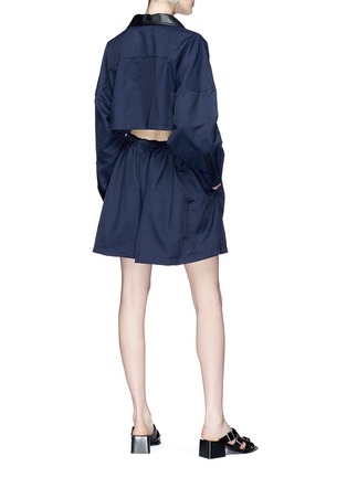 Figure View - Click To Enlarge - STELLA MCCARTNEY - Cutout back drawcord dress