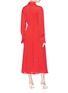 Back View - Click To Enlarge - VICTORIA BECKHAM - Twist skirt yoke silk jersey dress