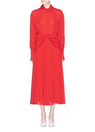 Main View - Click To Enlarge - VICTORIA BECKHAM - Twist skirt yoke silk jersey dress