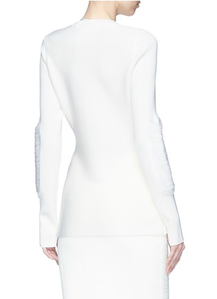 Back View - Click To Enlarge - VICTORIA BECKHAM - Float sleeve knit top