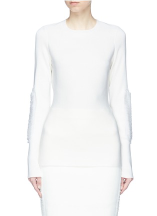 Main View - Click To Enlarge - VICTORIA BECKHAM - Float sleeve knit top