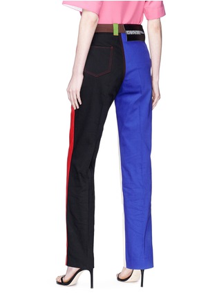 Back View - Click To Enlarge - CALVIN KLEIN 205W39NYC - Colourblock straight leg jeans