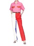 Figure View - Click To Enlarge - CALVIN KLEIN 205W39NYC - Colourblock straight leg jeans