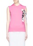 Main View - Click To Enlarge - CALVIN KLEIN 205W39NYC - 'Cowboy Boots' scarf knot cutout sleeveless knit top