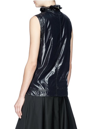 Back View - Click To Enlarge - CALVIN KLEIN 205W39NYC - Drawstring ruched collar sleeveless top