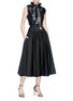 Figure View - Click To Enlarge - CALVIN KLEIN 205W39NYC - Drawstring ruched collar sleeveless top