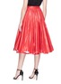 Back View - Click To Enlarge - CALVIN KLEIN 205W39NYC - 'Couture Tent' pleated flared skirt