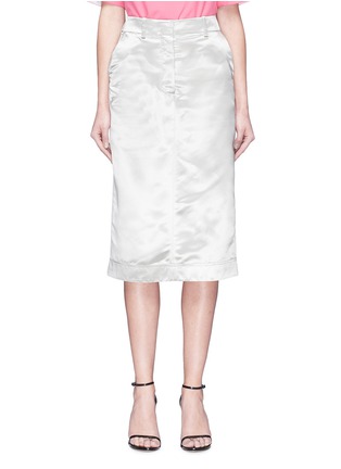 Main View - Click To Enlarge - CALVIN KLEIN 205W39NYC - Satin pencil skirt