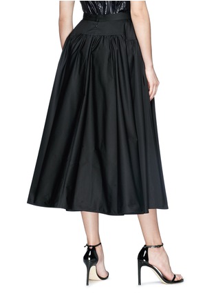 Back View - Click To Enlarge - CALVIN KLEIN 205W39NYC - Flared poplin skirt