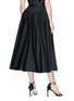 Back View - Click To Enlarge - CALVIN KLEIN 205W39NYC - Flared poplin skirt