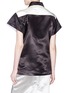 Back View - Click To Enlarge - CALVIN KLEIN 205W39NYC - 'Diner Uniform' satin top